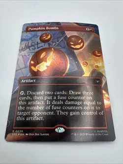 Pumpkin Bombs, Borderless Art Foil, Magic the Gathering MTG NM - Image 2