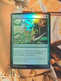 Three Visits - Commander Legends (CMR) -foil -nm - Image 1