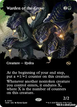 Warden of the Grove (Borderless) [TDM - 351] - NM [] TCG MTG - Image 1