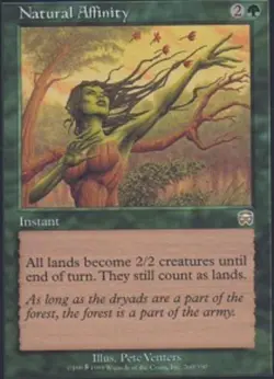 1 x Natural Affinity - Mercadian Masques - Heavy Play - MTG - Image 1