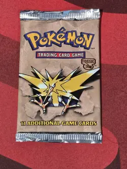 Sealed Pokemon TCG Zapdos Fossil Booster Pack (Heavy Pack See Photos) - Image 3
