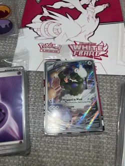 Pokemon Scarlet Violet WHITE FLARE ETB OPEN W/ tornadus full art PROMO NO PACKS - Image 2