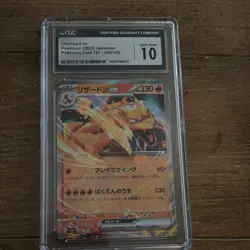 Charizard ex 006/165 Sv2a Pokemon Card Double Rare Holo Japanese CGC 10 330HP - Image 1