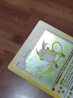 Pokemon TCG Raichu Base Set 1999 14/102 Holo Holo Rare 1st Edition GERMAN- NM - Image 3
