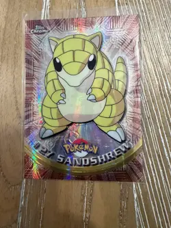 2000 Pokemon Topps Chrome Sandshrew SPECTRA! - Image 2