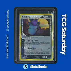 2006 POKEMON EX DRAGON FRONTIERS #6/101 NIDOKING DELTA SPECIES REVERSE HOLO - Image 1