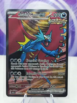 Pokemon TCG Roaring Moon ex 229/182 Paradox Rift Holo Ultra Rare Full Art NM - Image 1