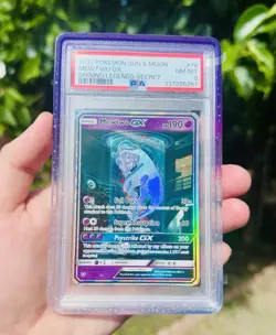 Pokemon 2017 Mewtwo GX ✨ 78/73 Alt Art Secret Rare Shining Legends PSA 8 🍇🔥💎 - Image 1