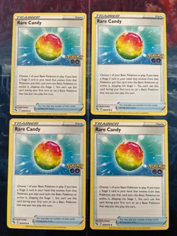 Rare Candy 4x Trainer Playset Item 069/078 Uncommon Pokemon GO - Image 1