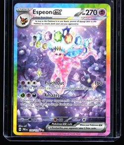 2025 Scarlet & Violet - Prismatic Evolutions Espeon ex #155 Special Illustration - Image 1