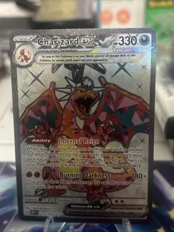 Pokemon TCG Charizard EX Obsidian Flames 215/197 Near Mint Condition - Image 1