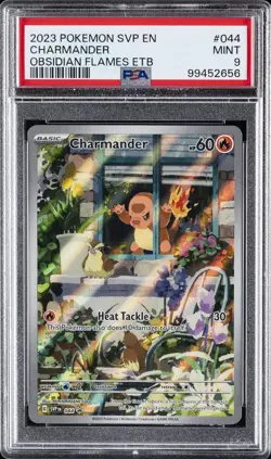 2023 POKEMON SVP EN-SV BLACK STAR PROMO #044 CHARMANDER PSA 9 - Image 1