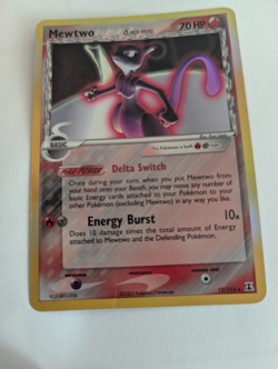 Pokemon TCG 2005 Mewtwo (Delta Species) 12/113 Delta Species Reverse Holo - Image 3