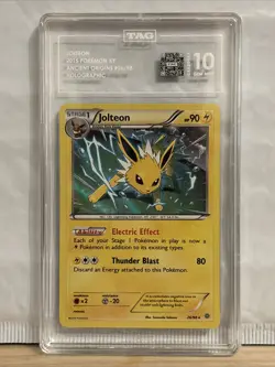 Pokemon Jolteon 26/98 XY Ancient Origins Reverse Holo Tag 10 Potential PSA 10 - Image 1
