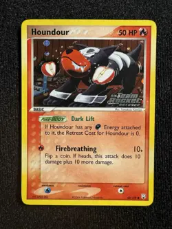 Houndour EX Team Rocket Returns 60/109 Reverse Holo Stamped 2004 Pokemon NM - Image 1