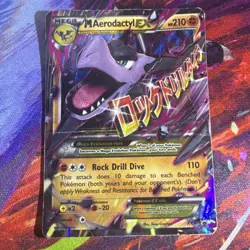 Pokemon TCG M Aerodactyl EX XY Black Star Promo Full Art Holo Mega 210 HP XY98 - Image 1