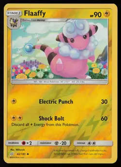 Flaaffy 42/181 Uncommon Team Up Pokemon Reverse Holo Lightly Played - Image 1