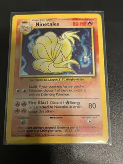 Pokemon TCG Ninetales Base Set Unlimited - MP - Image 1