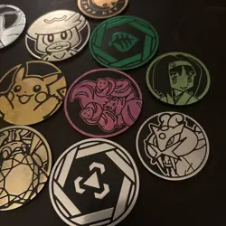 Lot of 12x Official Pokemon TCG Coins (No Duplicates) Large and Small - Image 3
