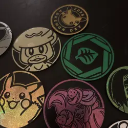 Lot of 12x Official Pokemon TCG Coins (No Duplicates) Large and Small - Image 4