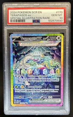 2024 Pokemon Stellar Crown Terapagos ex #170/142 PSA 10 GEM MINT - Image 1