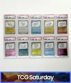 2021 POKEMON JP YU NAGABA X PCG CAMPAIGN COMPLETE PSA 10 SEQUENTIAL SET OF 10 - Image 1
