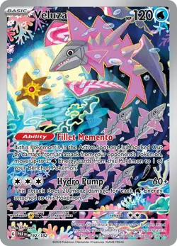 Pokemon TCG Veluza Paradox Rift 192/182 Holo Illustration Rare - Image 1