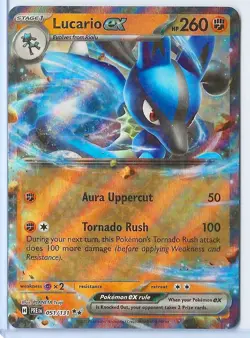 Pokemon Lucario ex (Prismatic Evolutions Stamp) Double Rare Promo 051/131 NM - Image 1