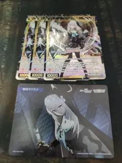 Wixoss Utaume Sakurako SR 3x Memorial Blue Archive Card - Image 1