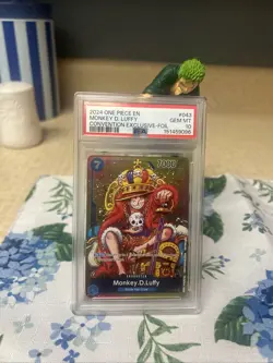 One Piece 2024 en Convention Exclusive-Foil #043 Monkey D. Luffy PSA 10 Gem Mint - Image 3