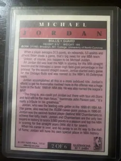 🔥🏀1991-92 Fleer - Pro Visions #2 - Michael Jordan - Chicago Bulls Card 2 of 6 - Image 2