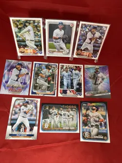 RILEY GREENE SP RC Lot (10) Topps FLAGSHIP Bowman ROOKIE Baseball Card TIGERS - Image 1