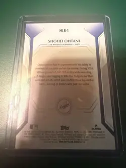 2026 Topps Collector's Kit Exclusive Shohei Ohtani Holo Foil Dodgers #MLB-1 - Image 3