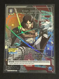 Union Arena Eren Jaeger 1 Star Rare Alt (Alternate Art) UE10BT/AOT-1-027 English - Image 1