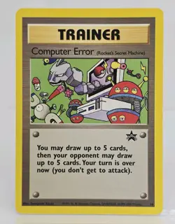 Pokemon Card - Computer Error (Rocket's Secret Machine) WoTC Black Star Promo 16 - Image 1