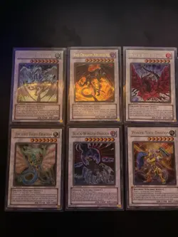 Konami Yu-Gi-Oh! Card Lot CGC 7 Flame Wingman and First Edition Signer Dragons - Image 5