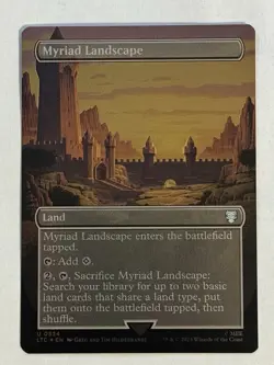 FOIL Myriad Landscape 0534 Lord Of The Rings MTG MAGIC THE GATHERING UNPLAYED - Image 1