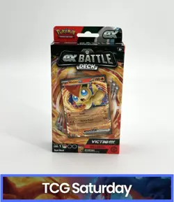 POKEMON TCG VICTINI EX BATTLE DECK 60 CARD STARTER DECK - Image 1