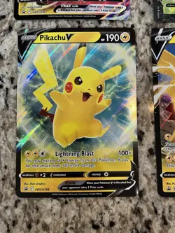 Pokemon TCG Pikachu Jumbo Card Lot NM VUnion, VMax, V Collection Box Promos - Image 4