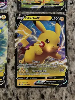 Pokemon TCG Pikachu Jumbo Card Lot NM VUnion, VMax, V Collection Box Promos - Image 5