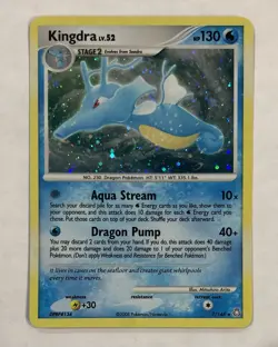 Pokemon KINGDRA Card 7/146 Holo Rare LP Legends Awakened Light Play TCG - Image 1