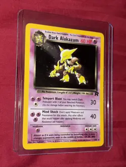 Pokemon Dark Alakazam 1/82 Team Rocket Holo Rare 2000 WOTC 60 HP Vintage Card - Image 3