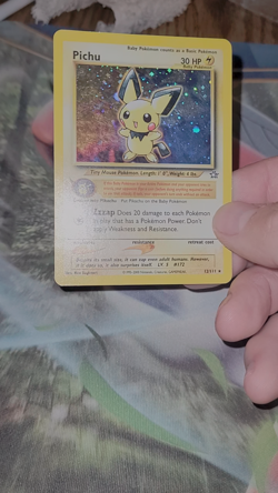 Pokemon TCG - Pichu - Neo Genesis 12/111 Rare Holo Foil Card - Image 2