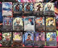 Dragon BALL Dual Evolution FB09 SR Card LOT - Super Rare-x7 Leader-x5 Rare-x48 - Image 1