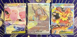 Pokemon SIR 3 Card Lot Mega Clefable ex Mega Emboar ex Bloodmoon Ursaluna ex NM! - Image 1