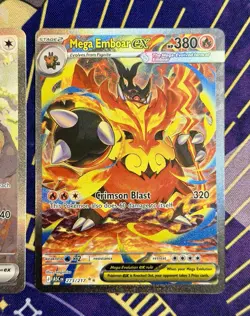 Pokemon SIR 3 Card Lot Mega Clefable ex Mega Emboar ex Bloodmoon Ursaluna ex NM! - Image 4