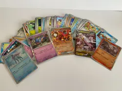 Pokemon Cards Lot 100Japanese Pokemon TCG Bulk + 5 Holo Rare EX V - Image 1