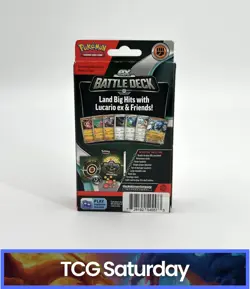 POKEMON TCG LUCARIO EX BATTLE DECK 60 CARD STARTER DECK - Image 2