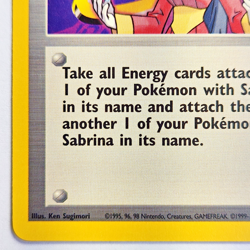 Sabrina 110/132 Pokemon TCG Gym Challenge NM Vintage 2000 Card - Image 5