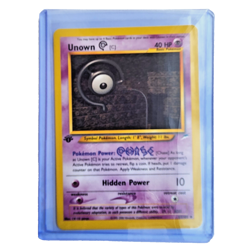 Unown [C] 57/105 Pokemon TCG Neo Destiny 1st Edition NM Vintage 2002 Card - Image 1